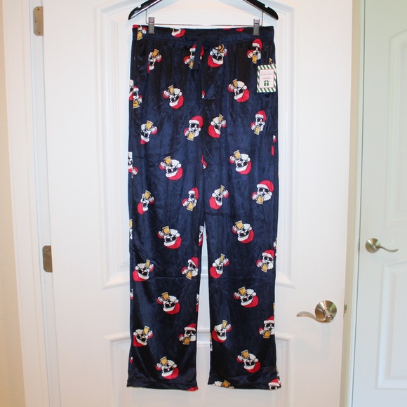 Other - Beer drinking Santa pajama bottoms (men’s L) (NWT)